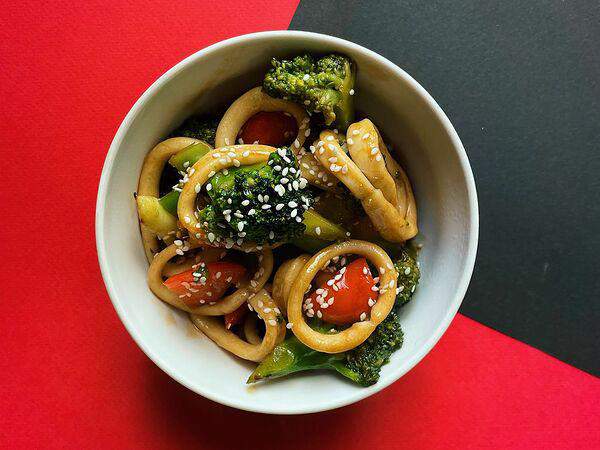 Чихо - Кальмар с брокколи по-шанхайски