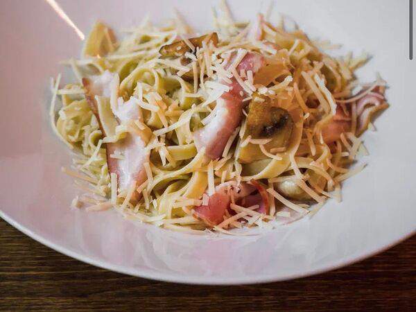 Пикник - Паста с беконом и грибами