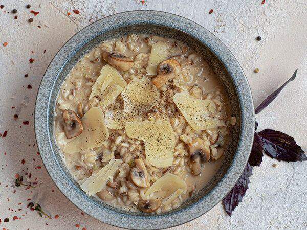Агафредо - Ризотто с белыми грибами и шампиньонами