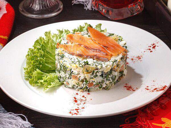 Фуксъ - Оливье с семгой