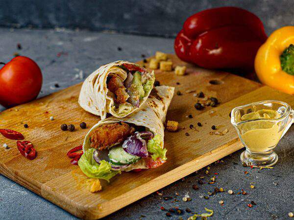 Царь Бургер - Цезарь-ролл с креветками