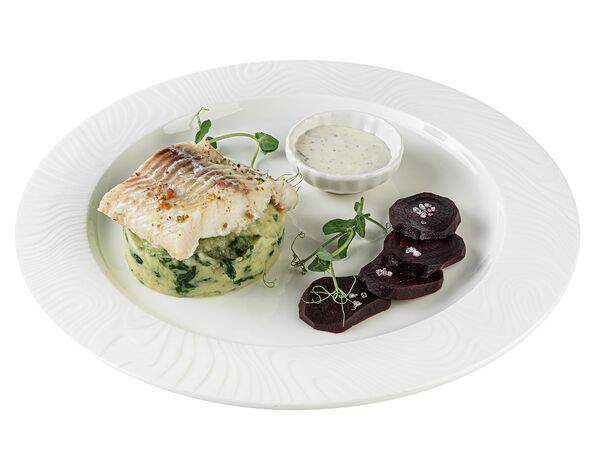 Жемчужина - Треска на пару с картофельным пюре