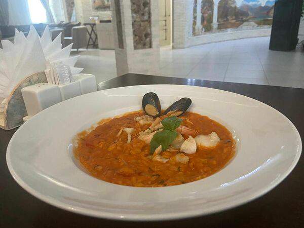 Tapadera - Ризотто с морепродуктами