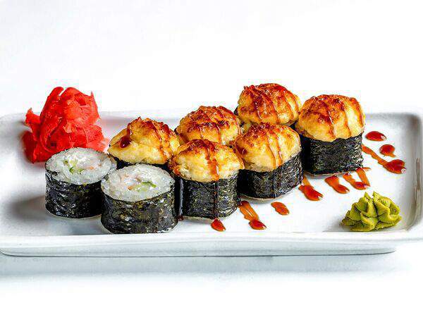 Ред-Буфет - Ролл Вулкан с тигровой креветкой