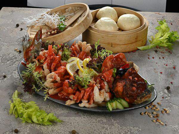 Кайфын - Карп Хризантема в кисло-сладком соусе целый