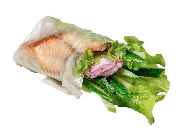 Зелёный ролл - С угрем