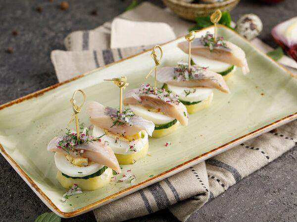 Охота на енота - Балтийская сельдь на подушке из картофеля