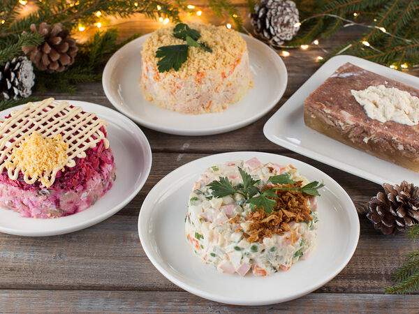 Му-Му - Салат "Мимоза" Праздничная порция