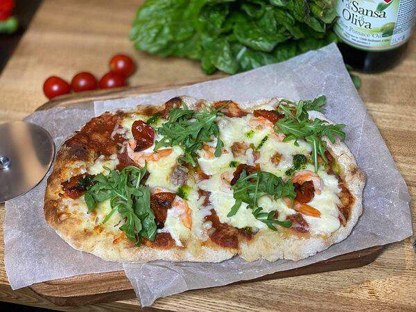 Кафе Барашки - Креветки и страчателла