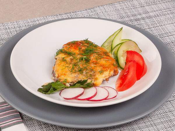 Кулинария Хорошая - Мясо по-французски с грибами