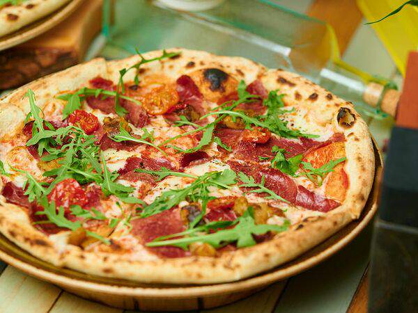 Сахара не надо - Пицца с пастрами с белыми грибами