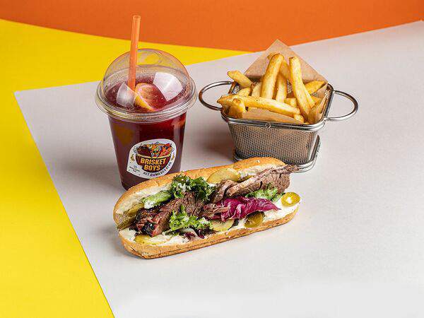 BRISKET BOYS - Комбо Сэндвич с брискетом
