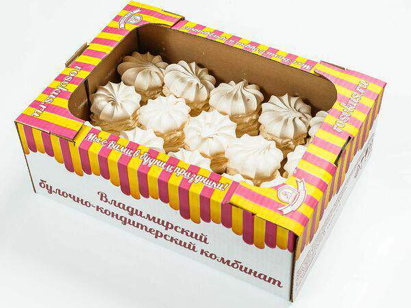 Росвкус - Пирожное Воздушное безе с кремом