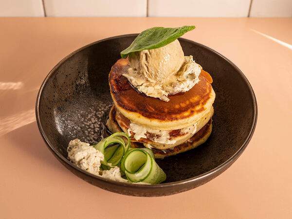 I'm Thankful for Today - Панкейки с грибным кремом и мороженым из белых грибов