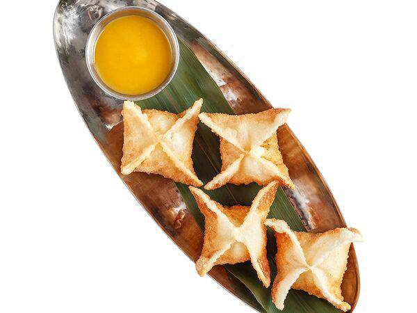 Меконг - Жареные вонтоны со сливочным сыром и соусом манго