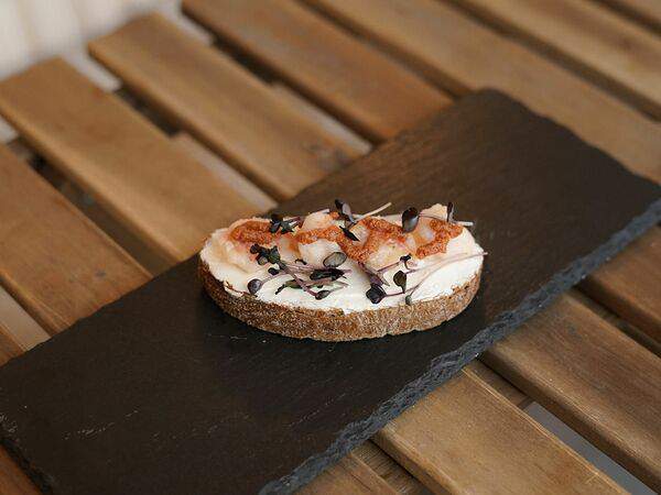 Брускетта - С креветками