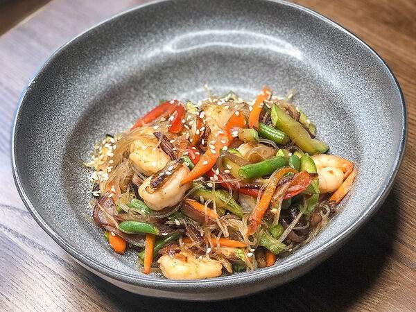 Sw bar - Вок с креветками