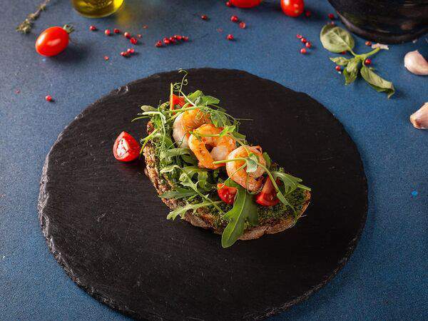 Pasta Uno - Брускетта с креветками