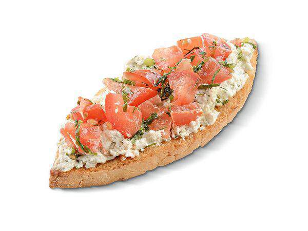 Крошка Картошка - Брускетта с брынзой и томатами