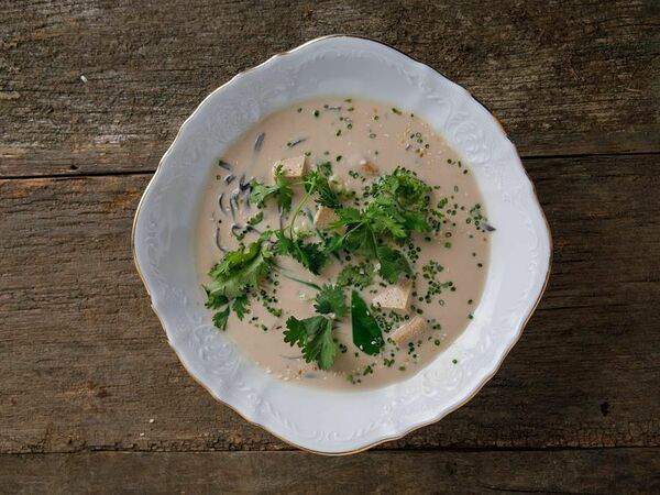 Ресторан Каре - Суп с сыром тофу