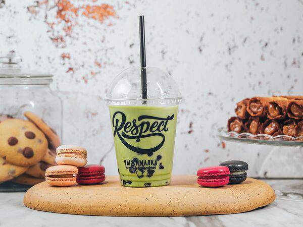 Выжималка - БаблТи матча-карамель и тапиока