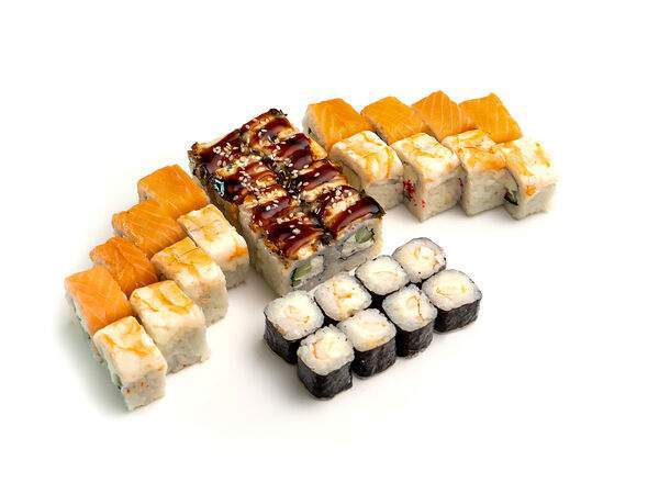 Суши маркет Кухня Солнца - Сет Филадельфия с Эби чиз маки