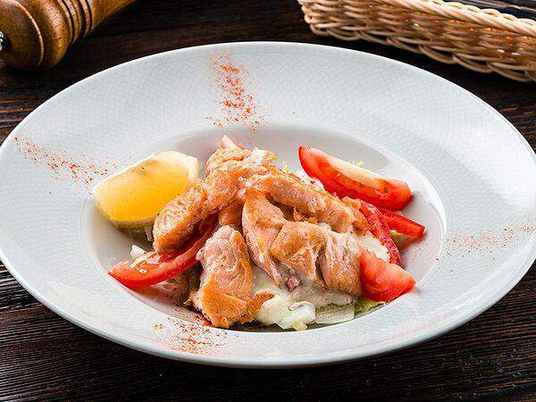 Дом папочки - Салат с Лососем