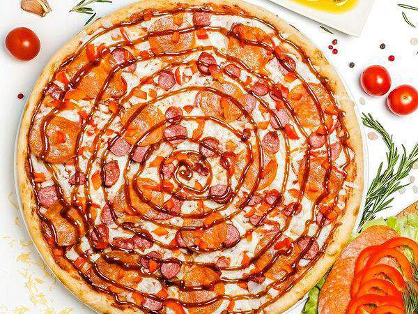 Би Би Суши Пицца - Барбекю на тонком тесте