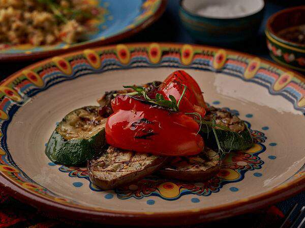 Булгур - Зеленчуци на скара