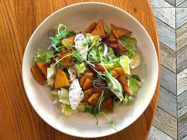 Eat Meet - Тыквенный салат с творожным сыром