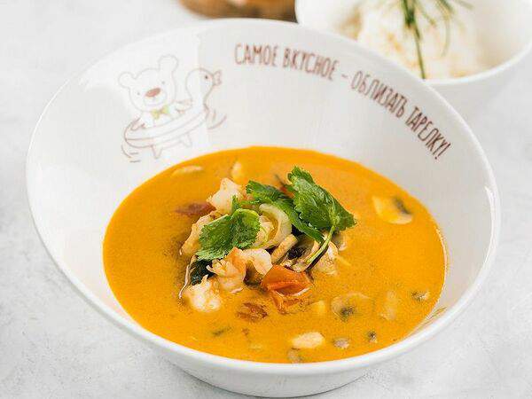 АндерСон - Суп Том Ям с креветками на кокосовом молоке