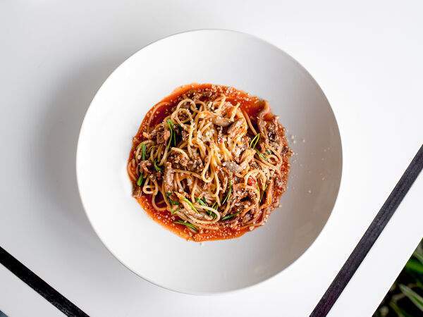 Конфитюр - Спагетти с говядиной