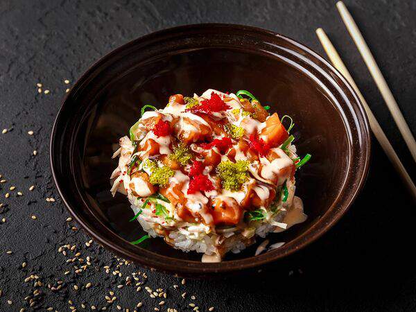 Паста-Паста - Салат с крабом и лососем