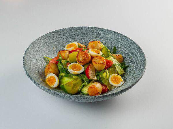 Skzk Rest - Салат с гребешком, грейпфрутом и редисом