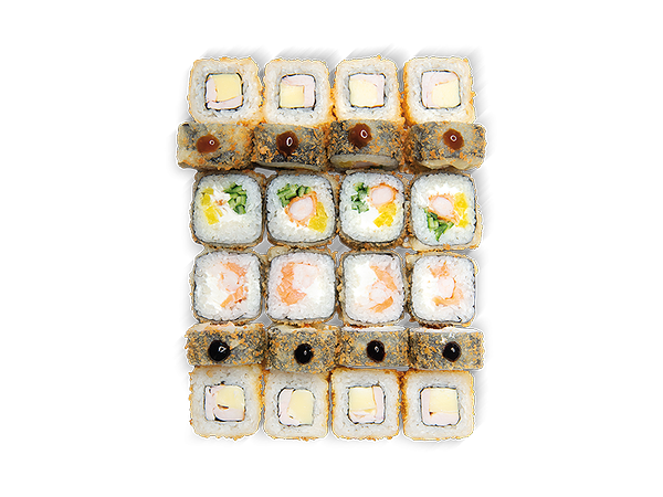 Автосуши Автопицца - Сет Тёплый килограмм (кляр)