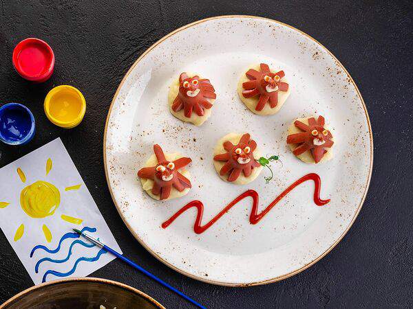 Пунта Прима - Сосиски Осьминожки с картофельным пюре