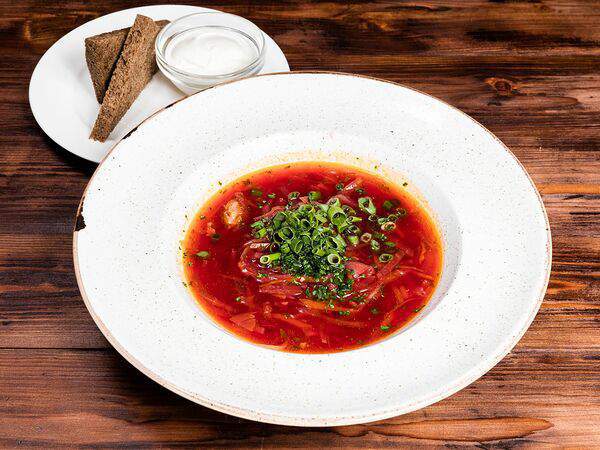 Трактир Колесо на Спасской - Борщ с говядиной