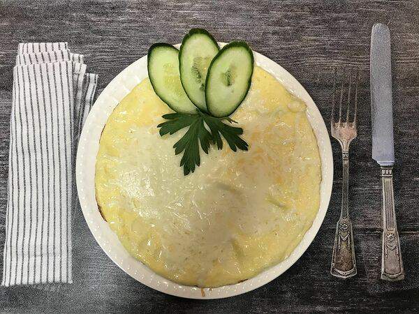 Пельменьок - Омлет с грибами и моцареллой