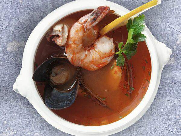 Максимилианс - Суп с рыбой и морепродуктами