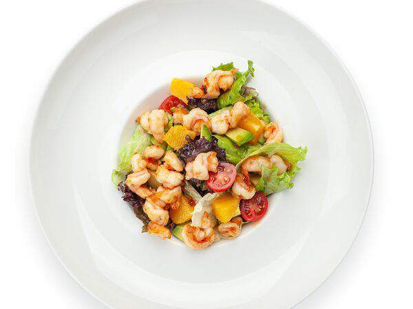 Da - Салат с креветками, авокадо и цитрусом