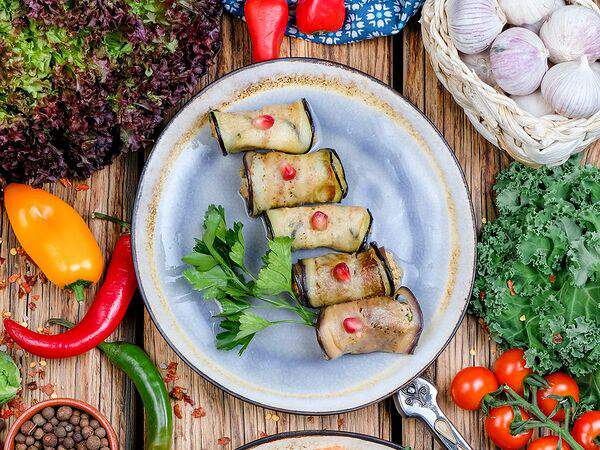 Хачапури тётушки Марико - Рулетики из баклажанов