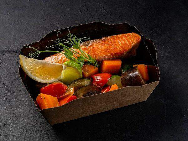 Best Food Sochi - Рыба, запеченная с овощами гриль