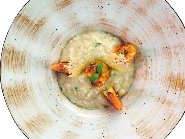 Философия - Ризотто с тигровыми креветками