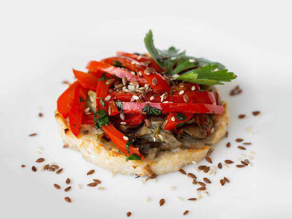 JOY.healthy.point - Безглютеновая мясная мини-пицца с овощами