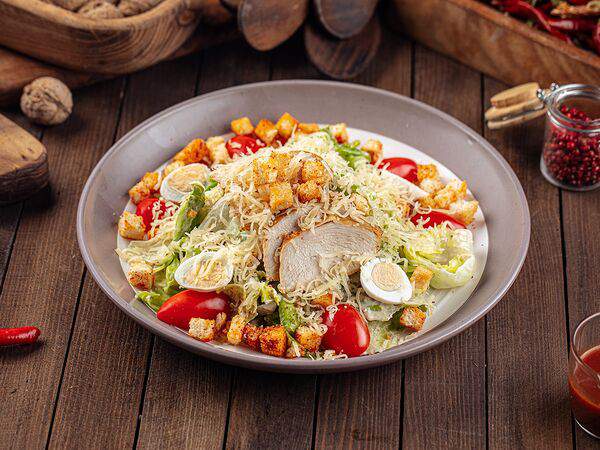 Ларисс Иванну Хачу! - Салат цезарь с креветками