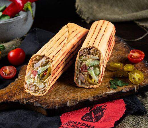 Шаурма по-братски - Халапеньо с курицей дабл
