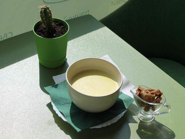 Cactus - Сырный крем-суп с гренками