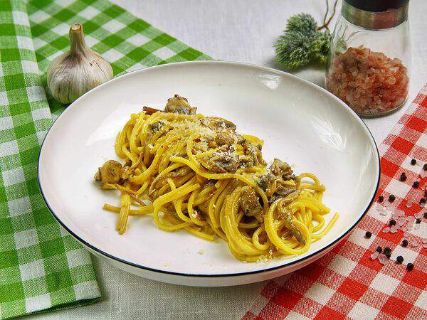 Burrata - Паста Грибы и Трюфельное масло