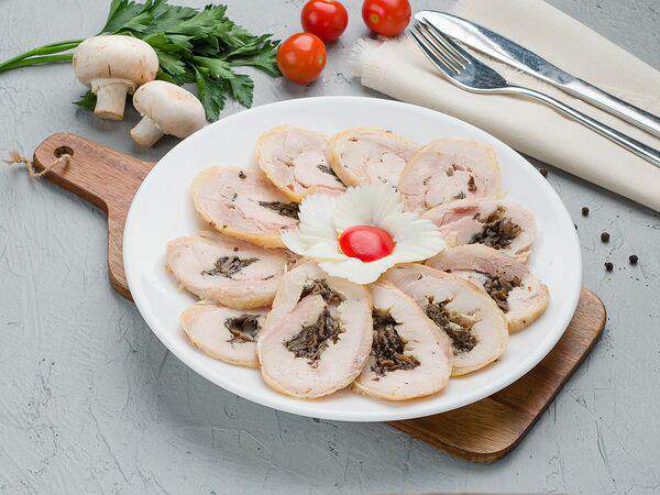 Эко Пышечка - Рулет куриный с грибами