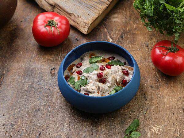 Хинкали Котэ - Сациви - цыпленок в нежном ореховом соусе